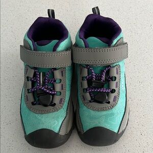 Kids' Teal and Purple Hiking Shoes